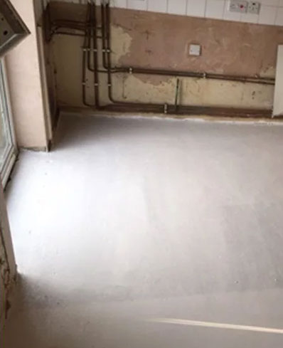 Asbestos Floor Tile Removal & White Sealant